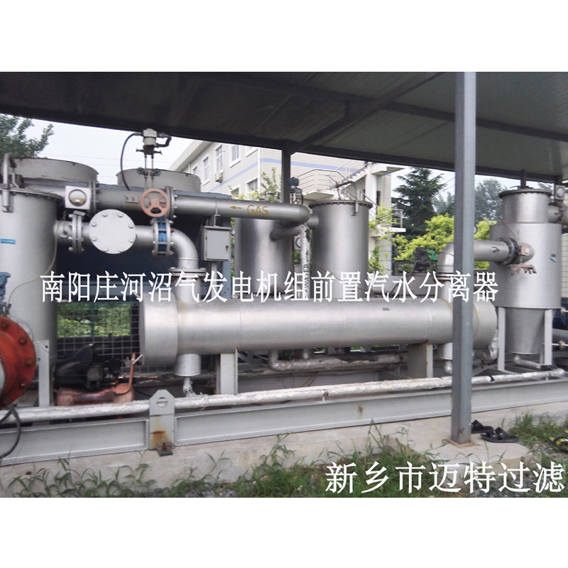 河南南陽垃圾沼氣發電廠燃燒機前氣體處理模塊，